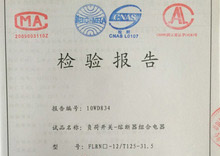 戶內負荷開關FLRN系列-12檢驗報告